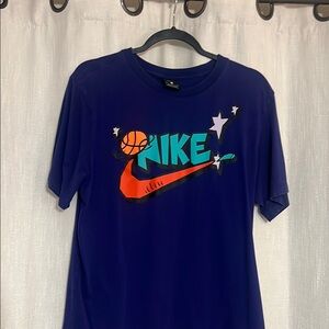 Nike Blue and Orange Short Sleeve Tees